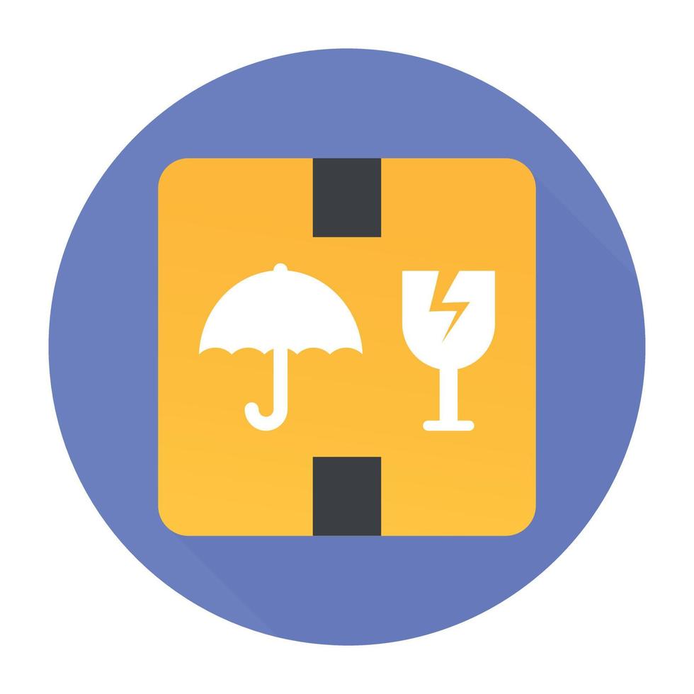 Trendy Parcel Security vector