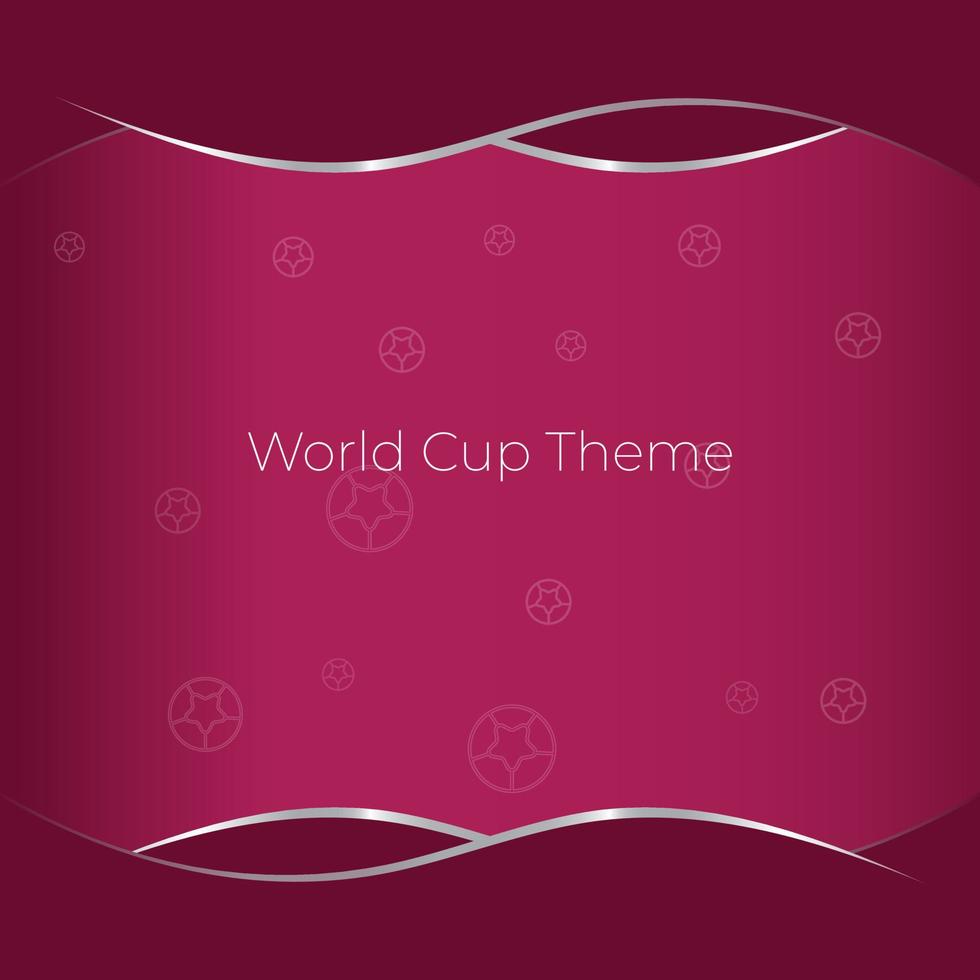 Purple gradient background with metallic line and ball circle shape suitable for world cup 2022 qatar background.  Square gradient background vector