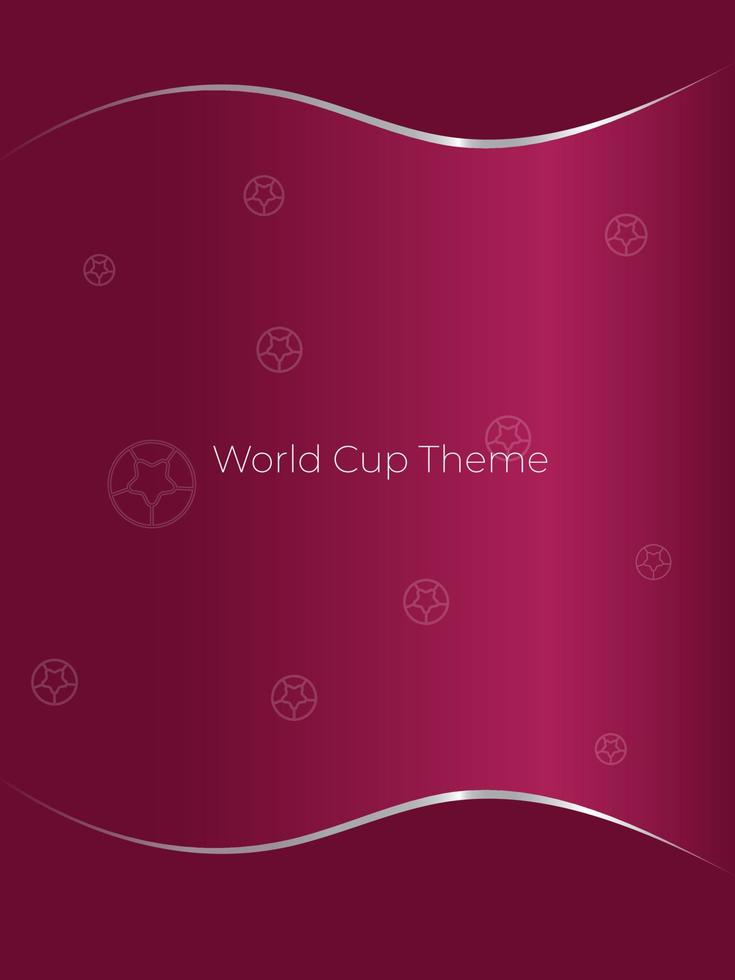 fondo degradado púrpura con línea metálica y forma de bola adecuada para el fondo qatar de la copa mundial 2022. fondo degradado vertical vector