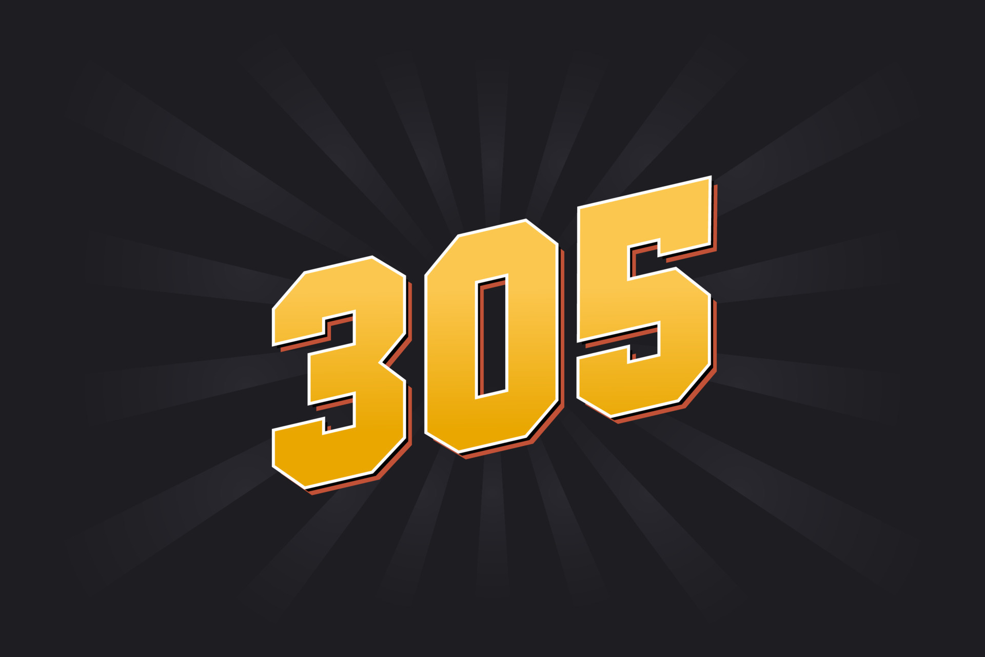 Alfabeto De Fuente Vectorial N mero 305 N mero 305 Amarillo Con Fondo Alfabeto De Fuente Vectorial N mero 305 N mero 305 Amarillo Con Fondo