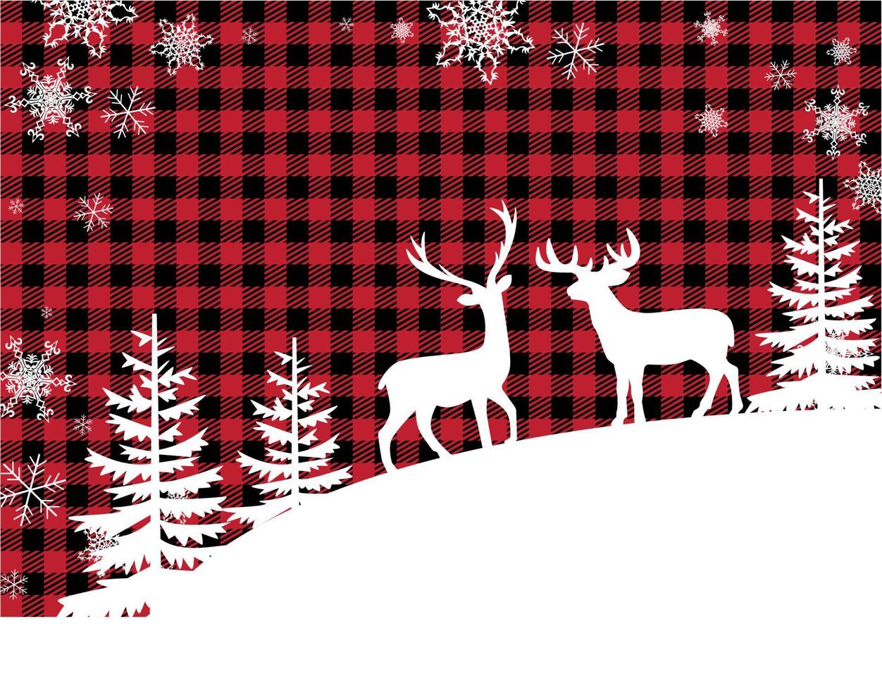 Christmas and New Year pattern at Buffalo Plaid. Festive background for design and print esp10 vector