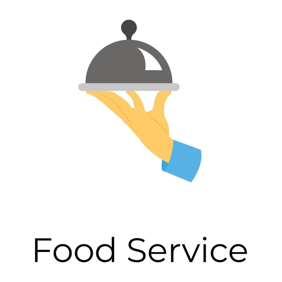 servicios de comida de moda vector