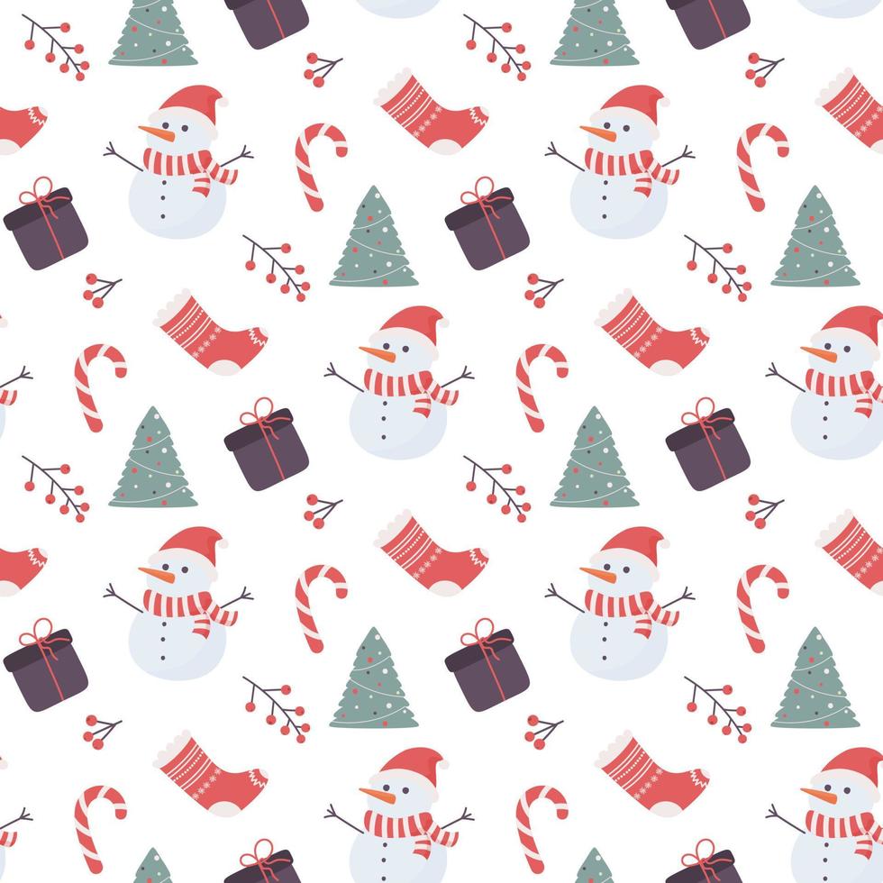 christmas seamless pattern vector