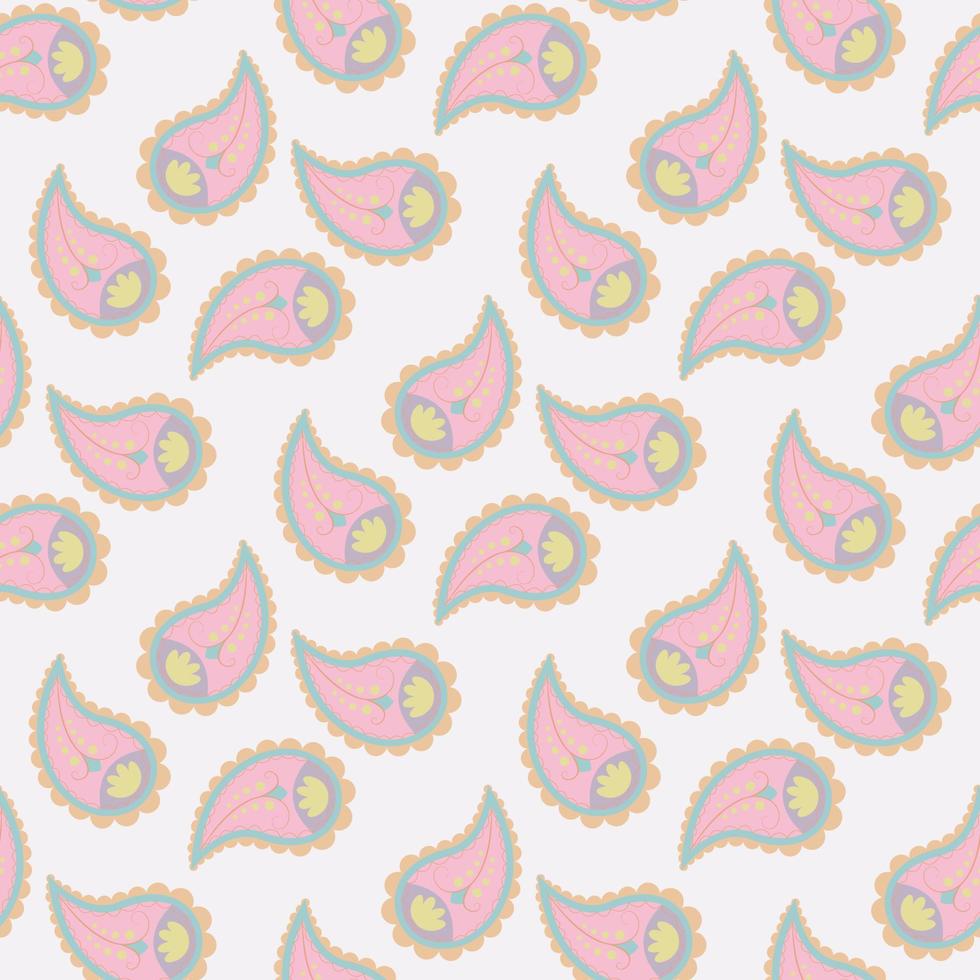 paisley seamless pattern vector