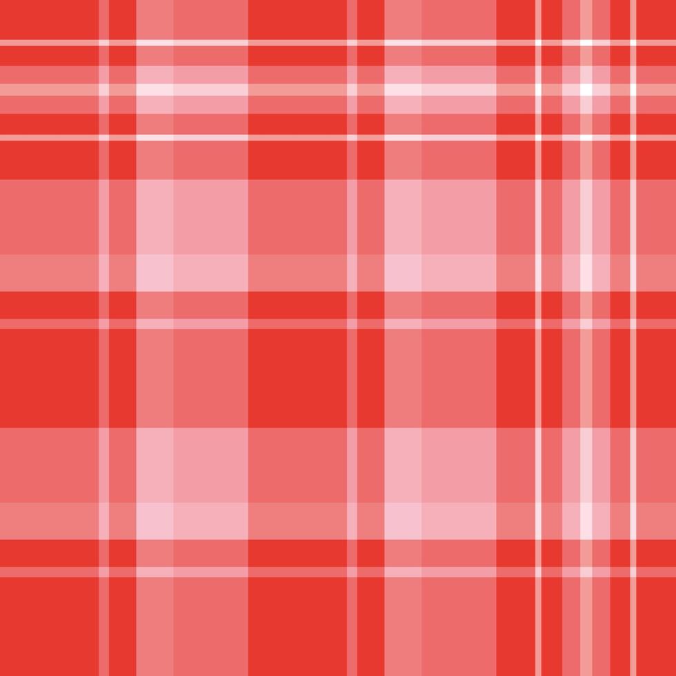 Creative plaid pattern in red and pink colors. vector