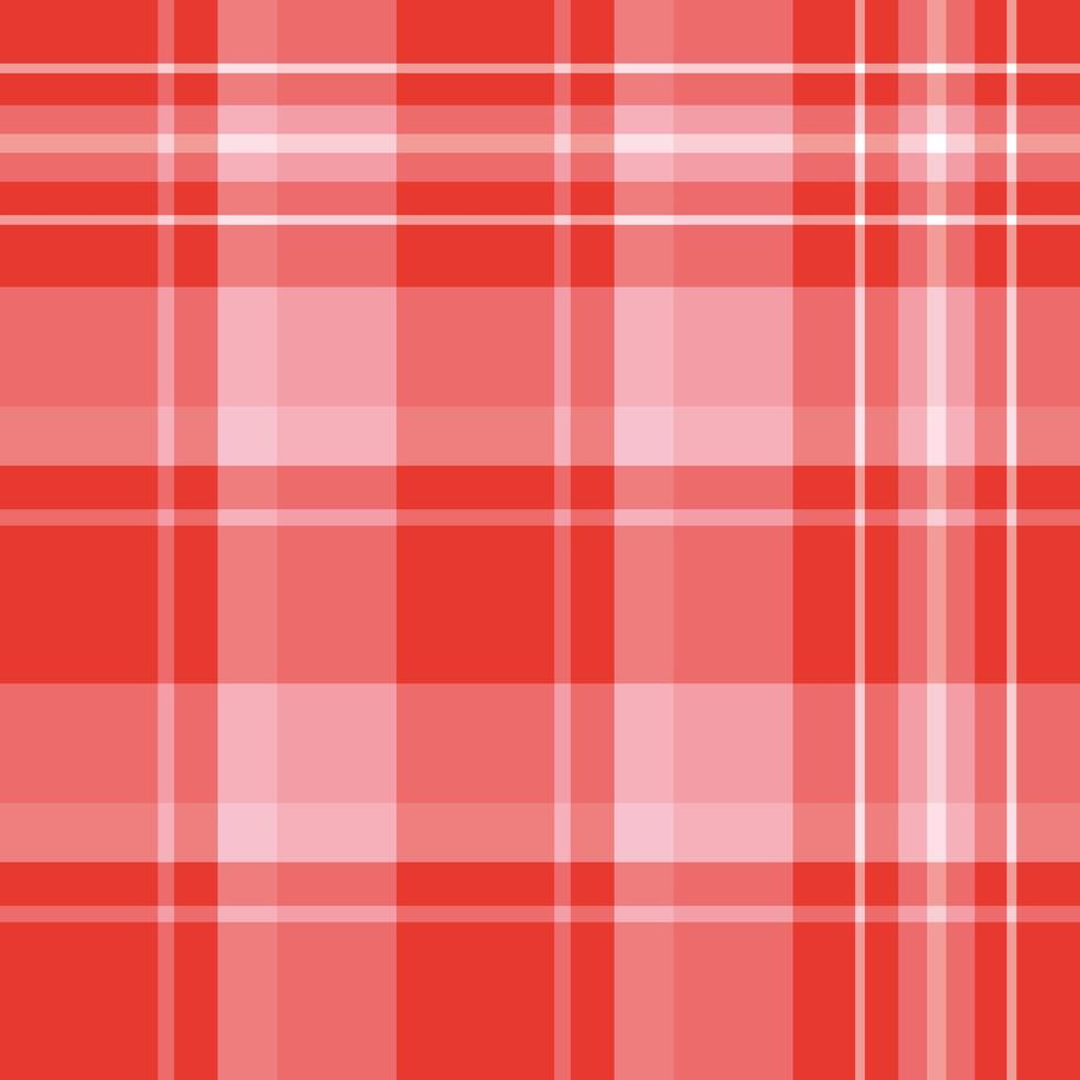 Creative plaid pattern in red and pink colors. vector