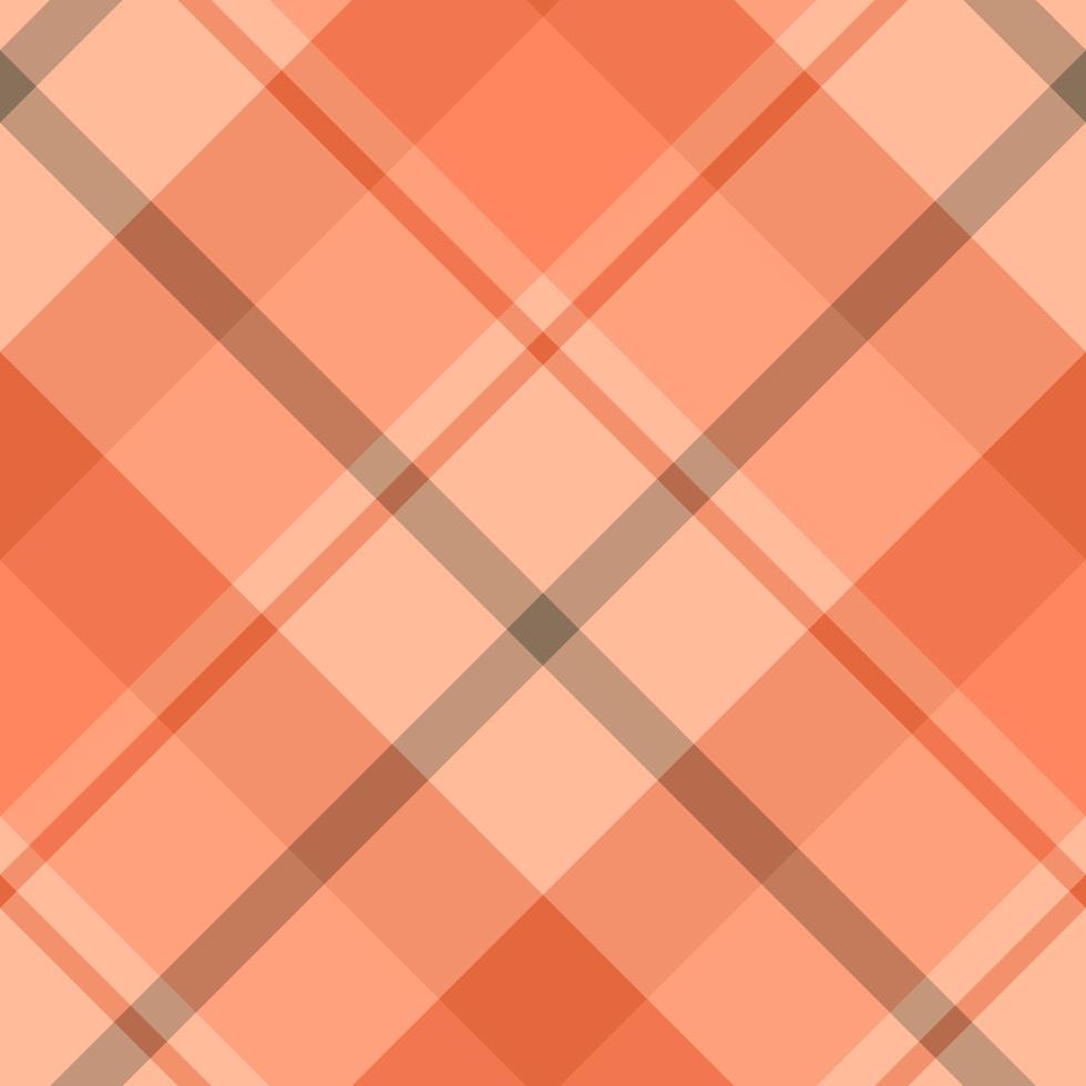 patrón impecable en colores naranja positivo y gris cálido para tela escocesa, tela, textil, ropa, mantel y otras cosas. imagen vectorial 2 vector