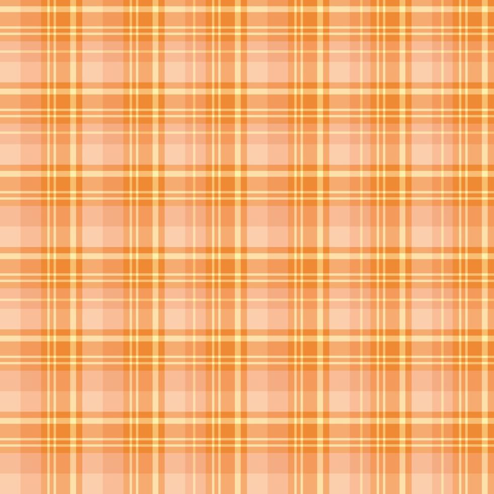 patrón impecable en acogedores colores naranja y amarillo para tela escocesa, tela, textil, ropa, mantel y otras cosas. imagen vectorial vector