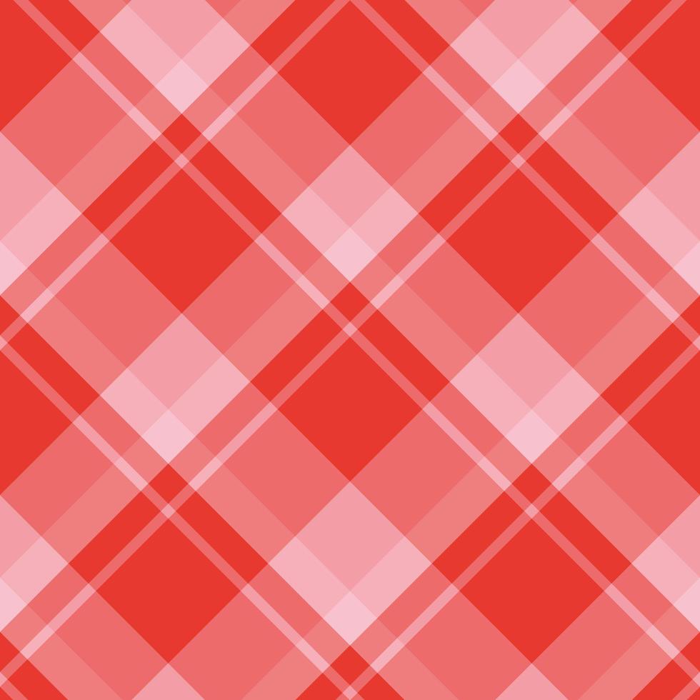 Creative plaid pattern in red and pink colors. 2 vector
