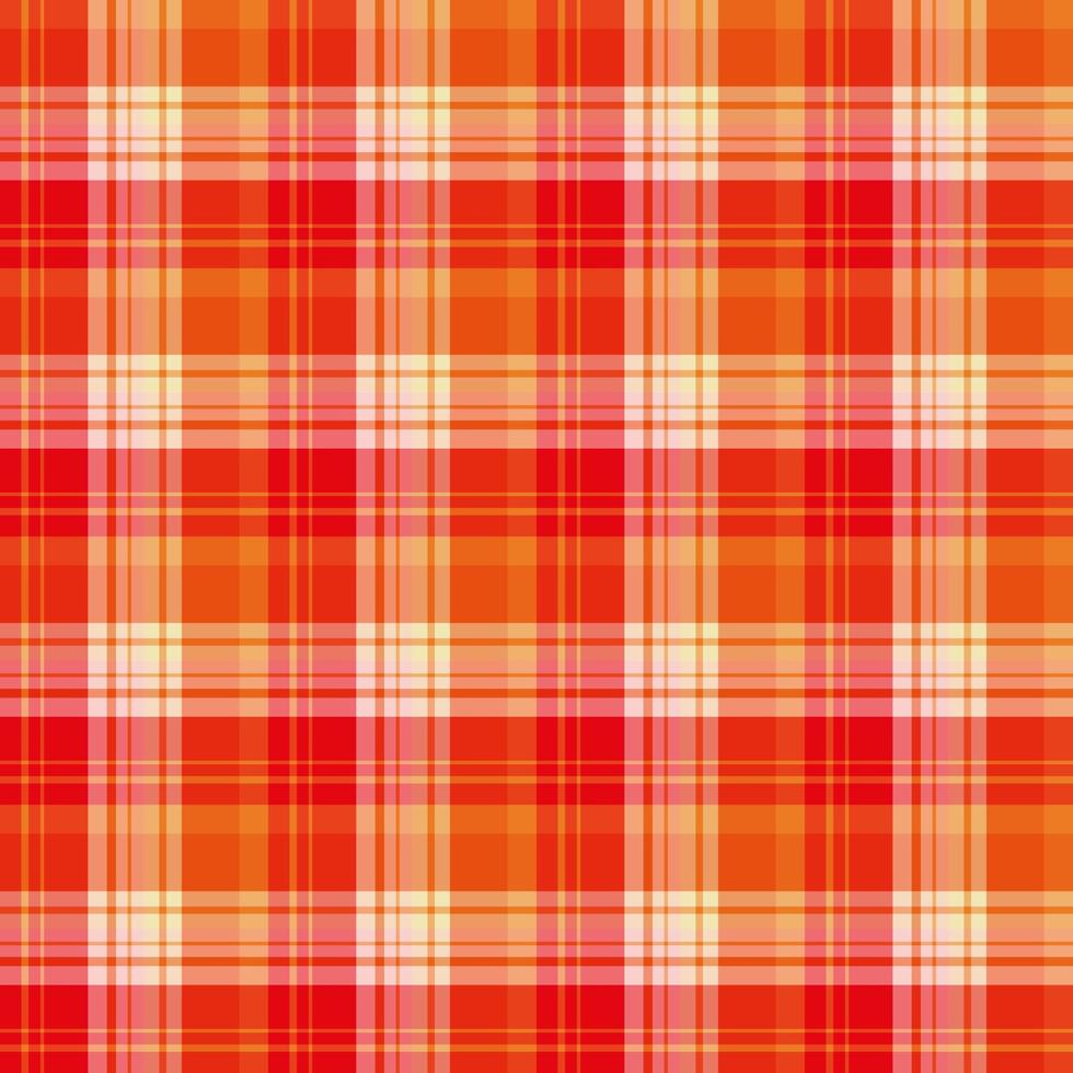 Seamless pattern in bright red, orange and light pink colors for plaid, fabric, textile, clothes, tablecloth and other things. Vector image.