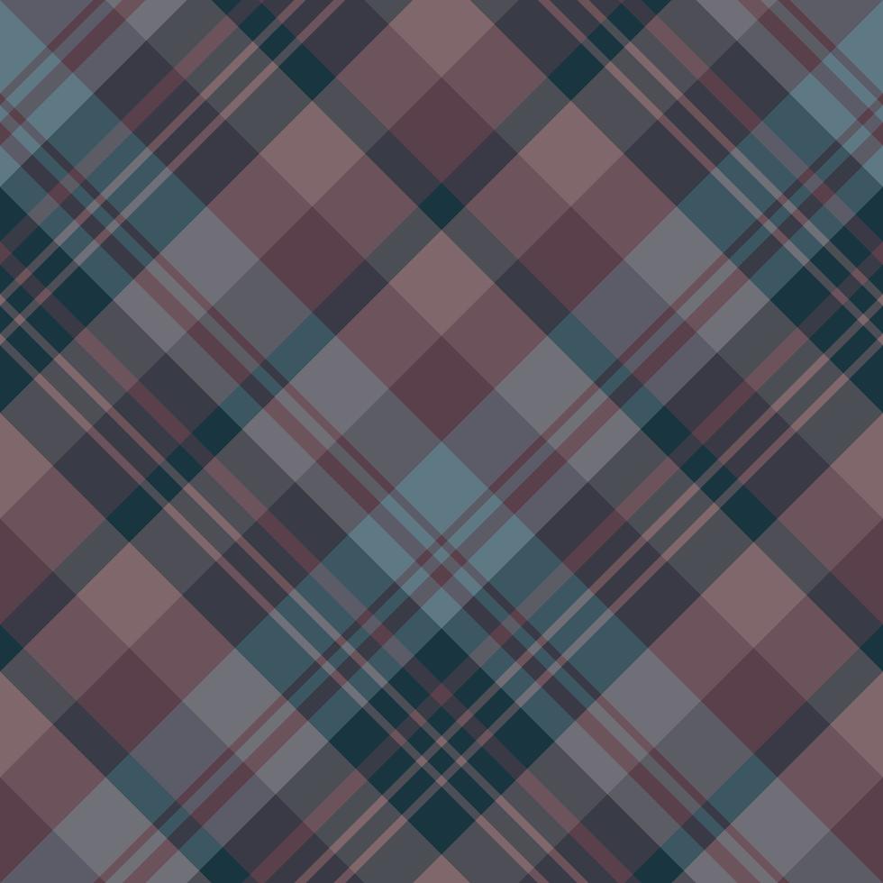 Seamless pattern in stylish dark blue and violet colors for plaid, fabric, textile, clothes, tablecloth and other things. Vector image. 2