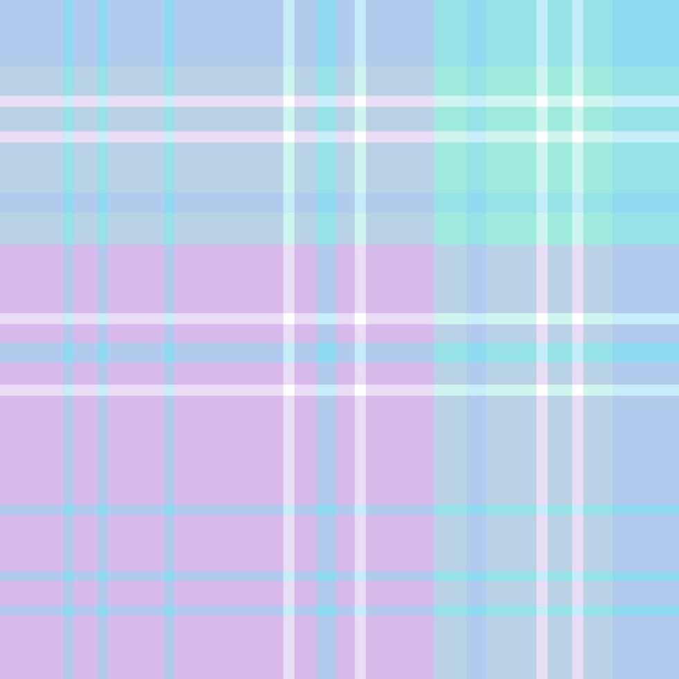 Seamless pattern in simple white, purple, blue and mint green colors for plaid, fabric, textile, clothes, tablecloth and other things. Vector image.