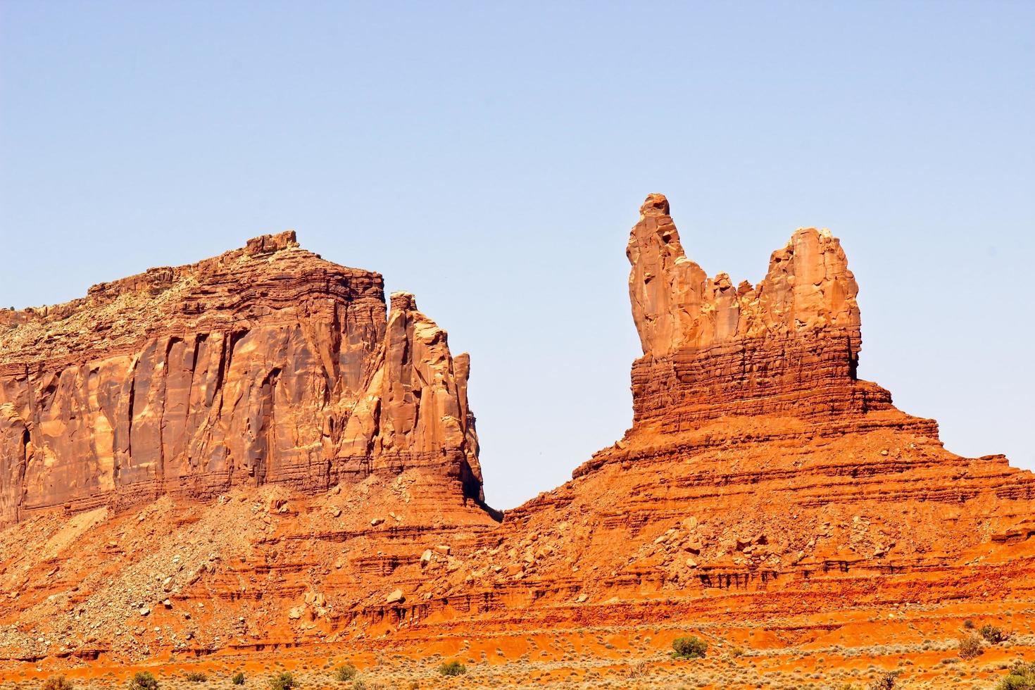 Unique Rock Formations At Mounument Valley, Utah photo