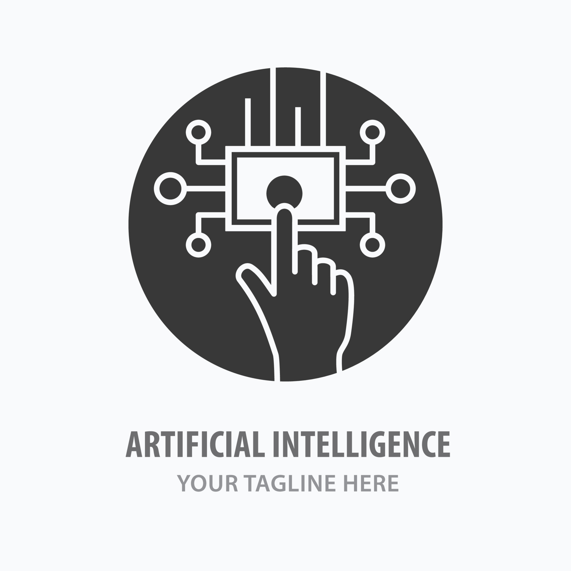 Artificial intelligence icon. Vector illustration. 13899483 Vector Art ...