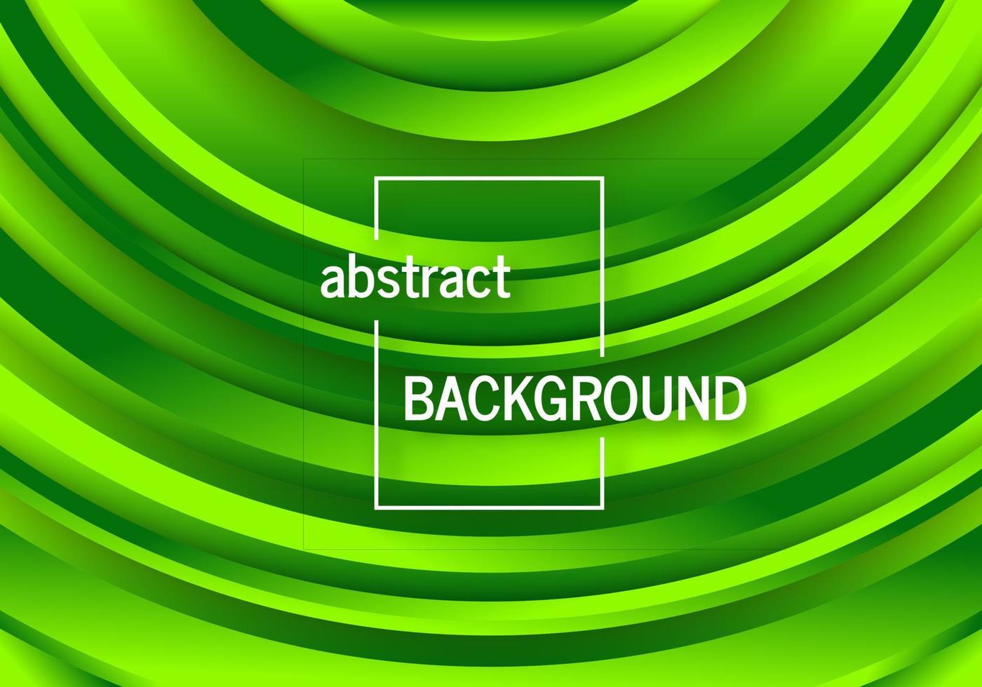 Geometric green background with abstract circles shapes vector