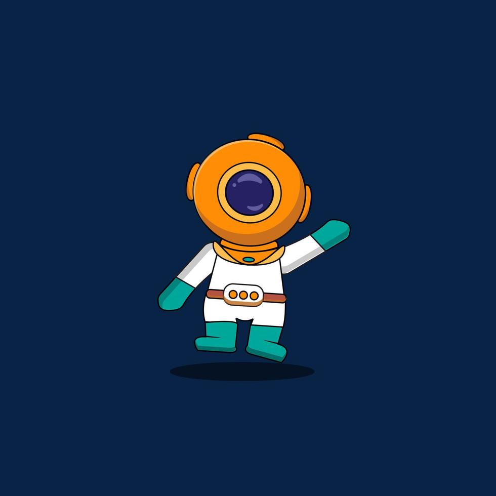 Flat design, Astronaut icon, Vector illustration, Infographic Element