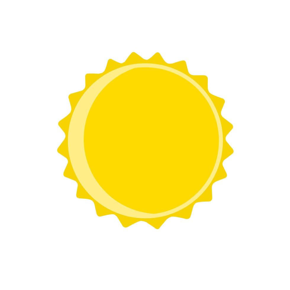 Yellow bottle cap icon on a white background. Perfect for bottles of soda, juice and syrup. Close the top. vector