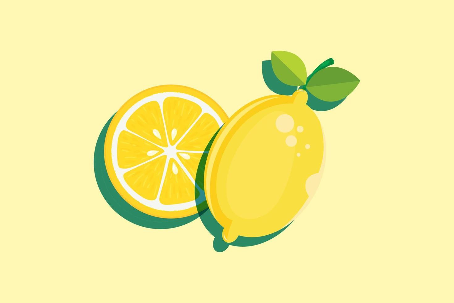 lemon vector pattern background design fruit natural