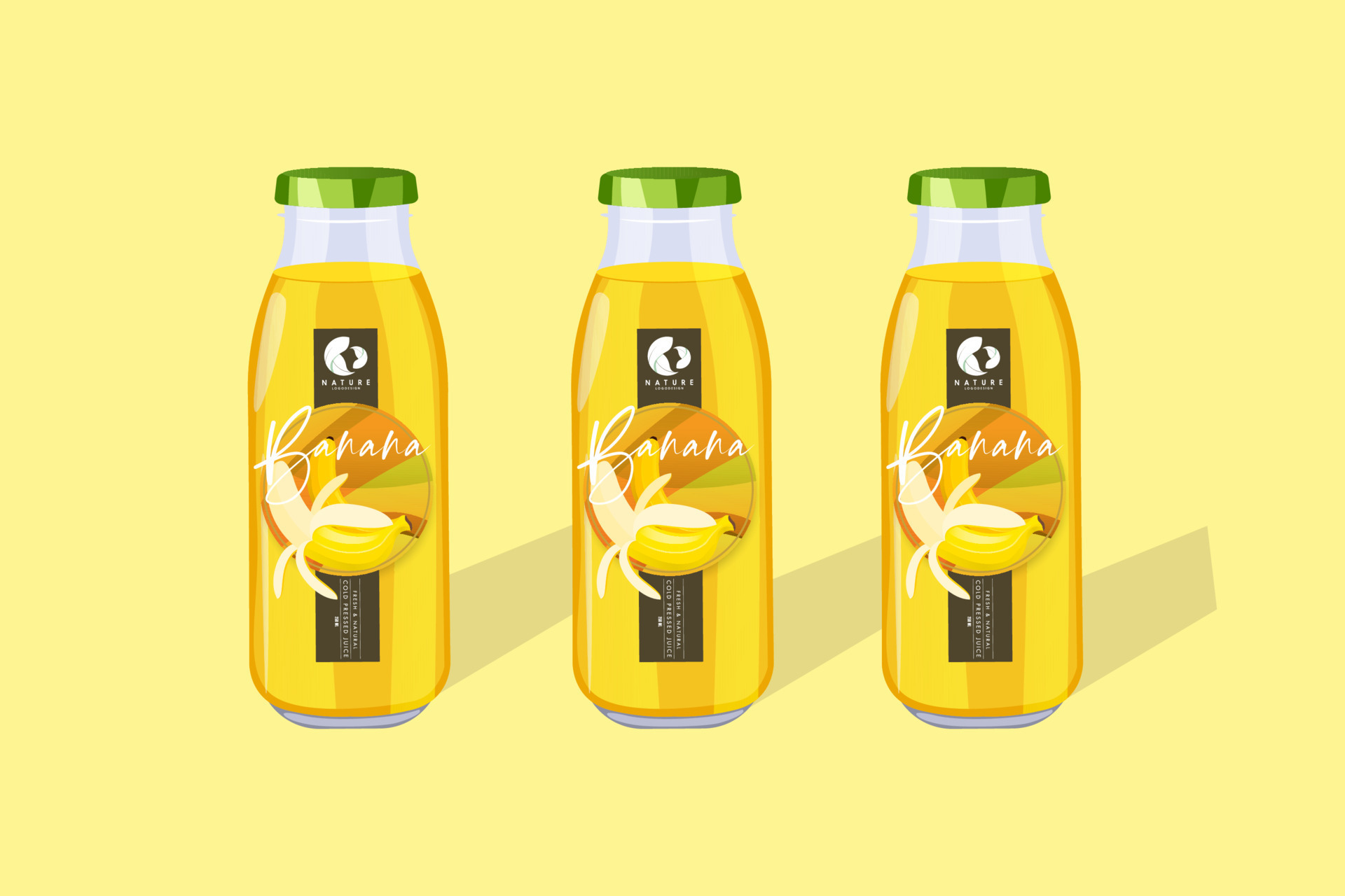 fruit juice bottle vector template illustration 13900120 Vector Art at