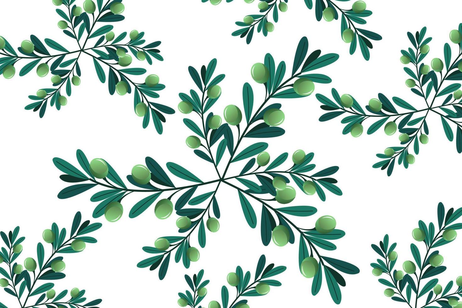 leaf pattern vector design summer illustration