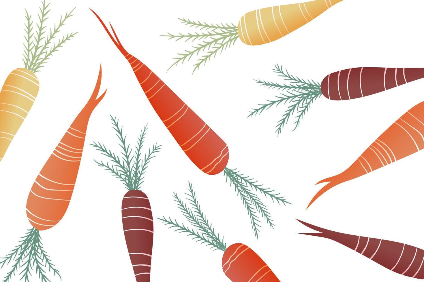 carrot illustration healthy design fresh fruit vector