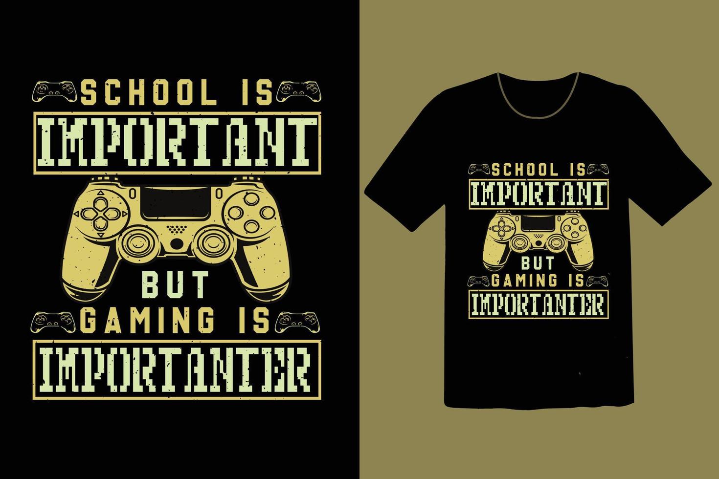 Gaming t shirt design retro vintage vector