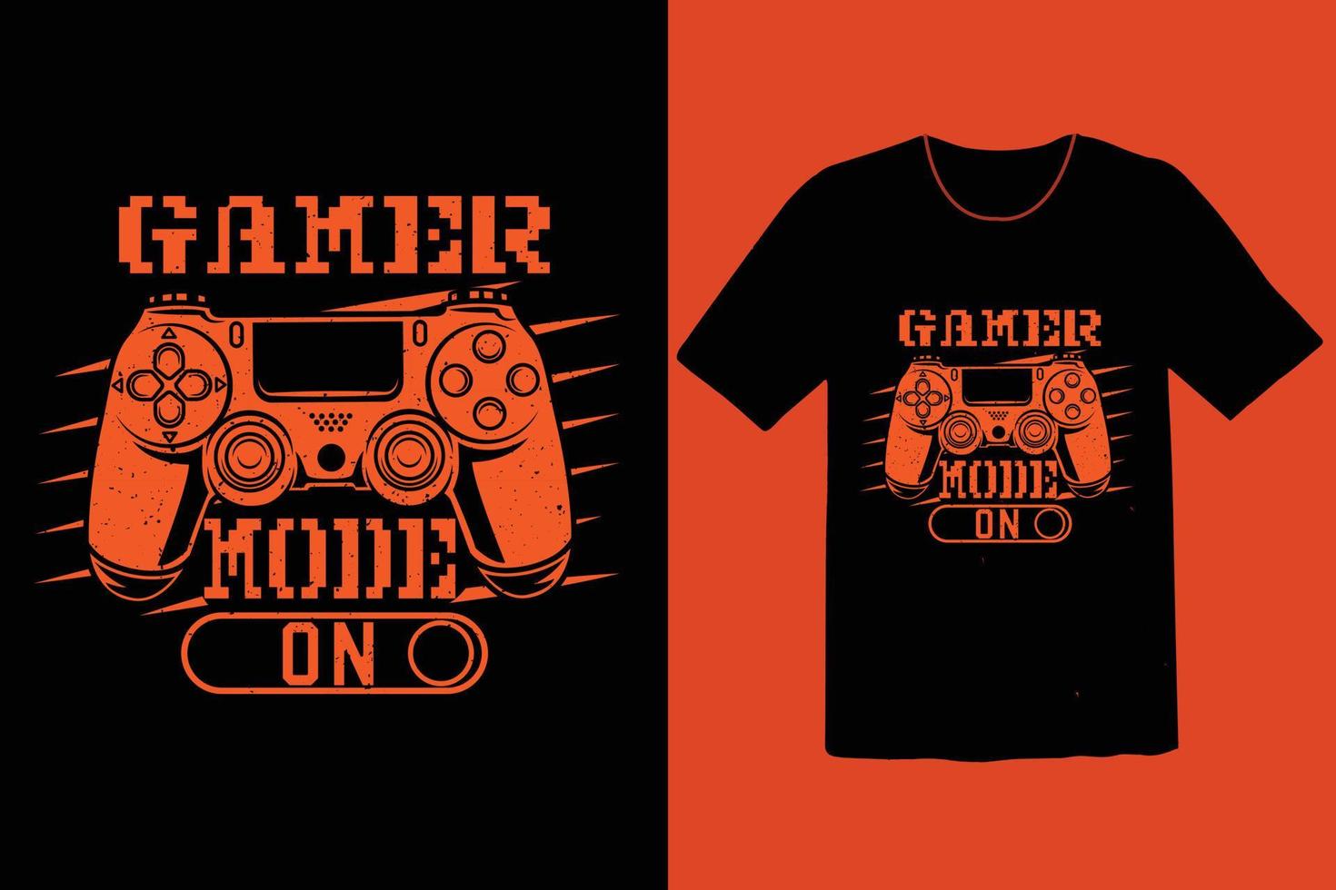 Gaming t shirt design vintage vector