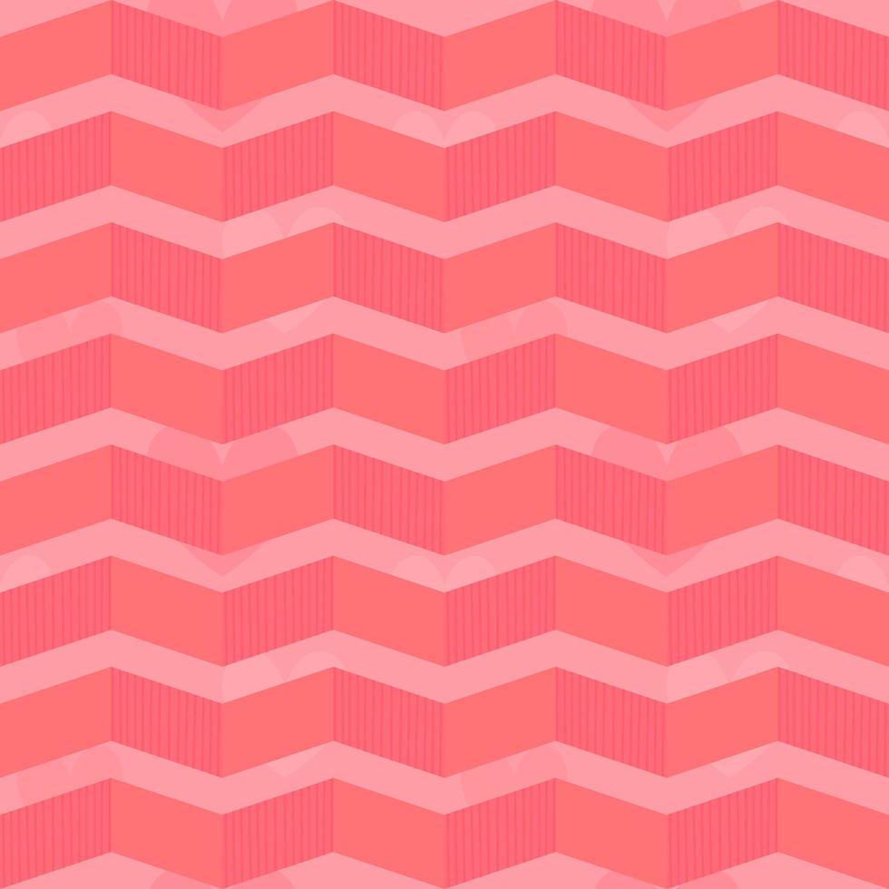 Seamless background with ribbon and hearts pattern. Decorative wrapping paper pattern. vector