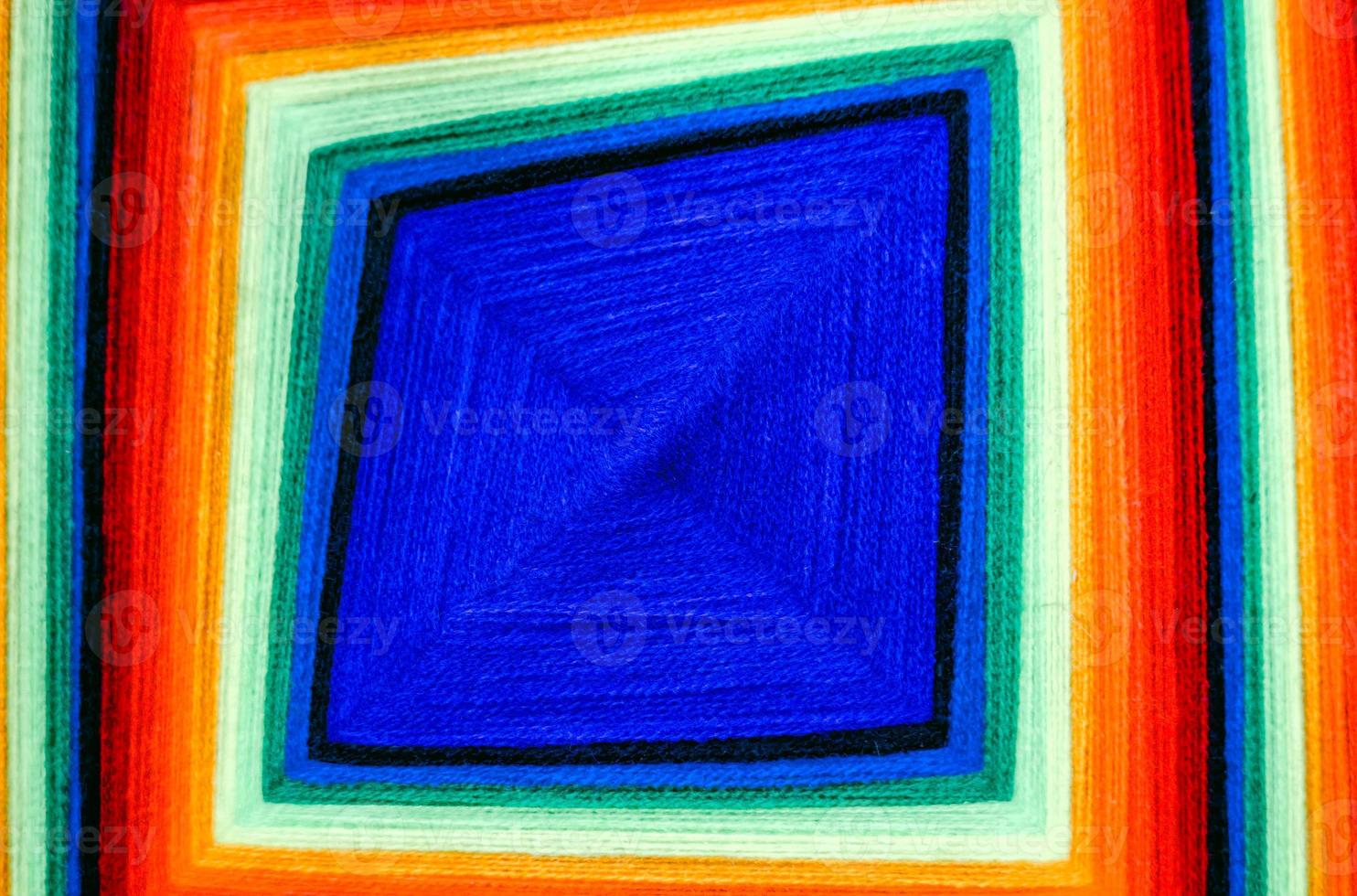 mexicano colorido textura huichol extraño fondo foto