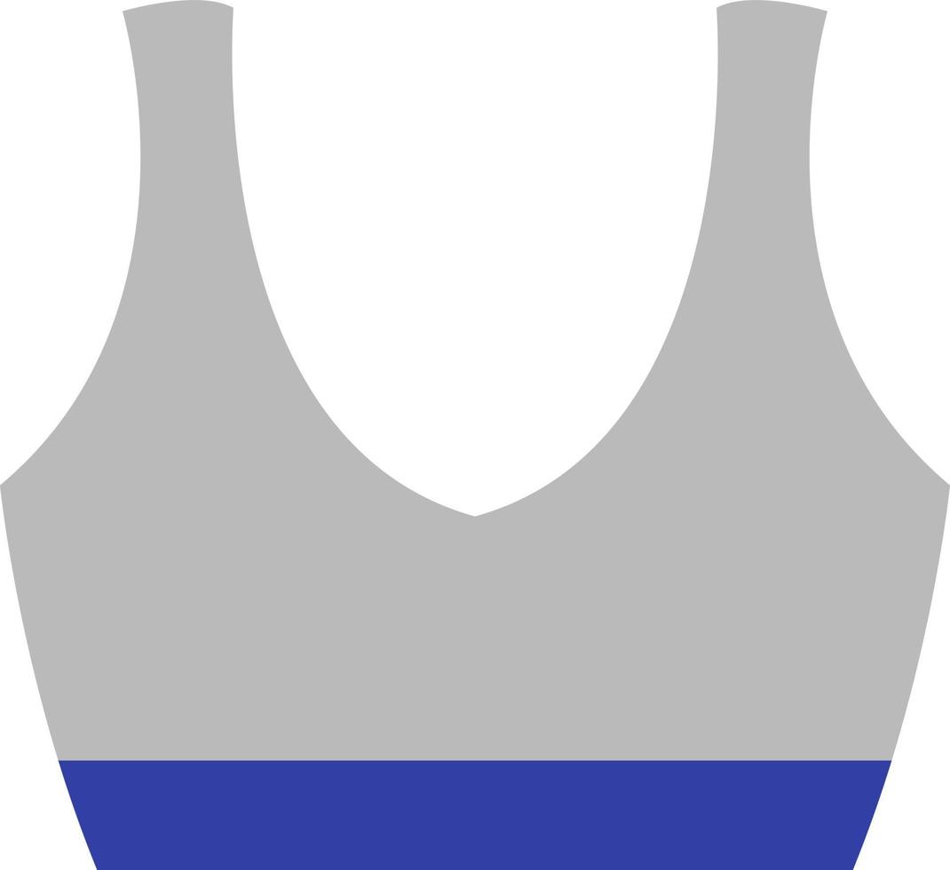 Sports bra, illustration, vector, on a white background. vector