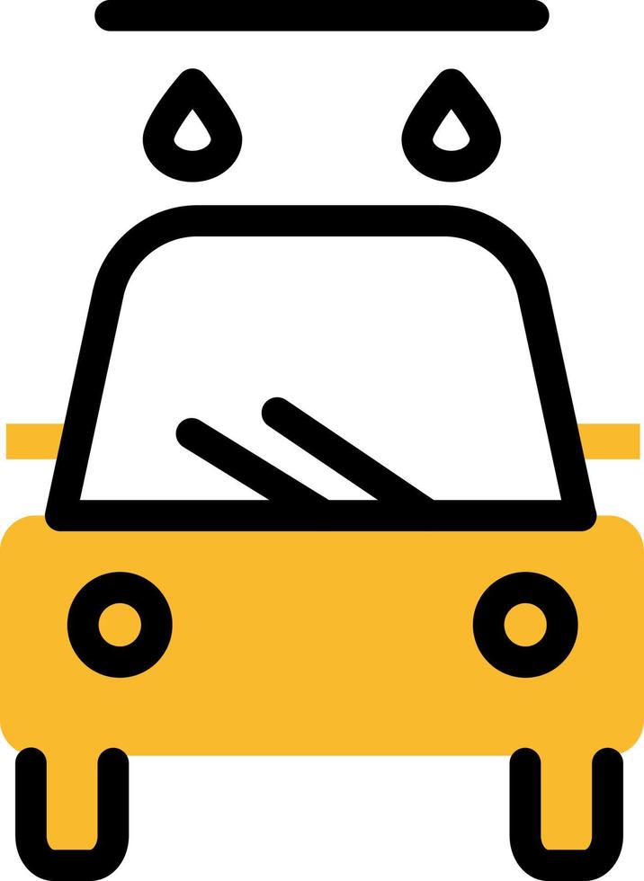 Car wash, illustration, vector on a white background.