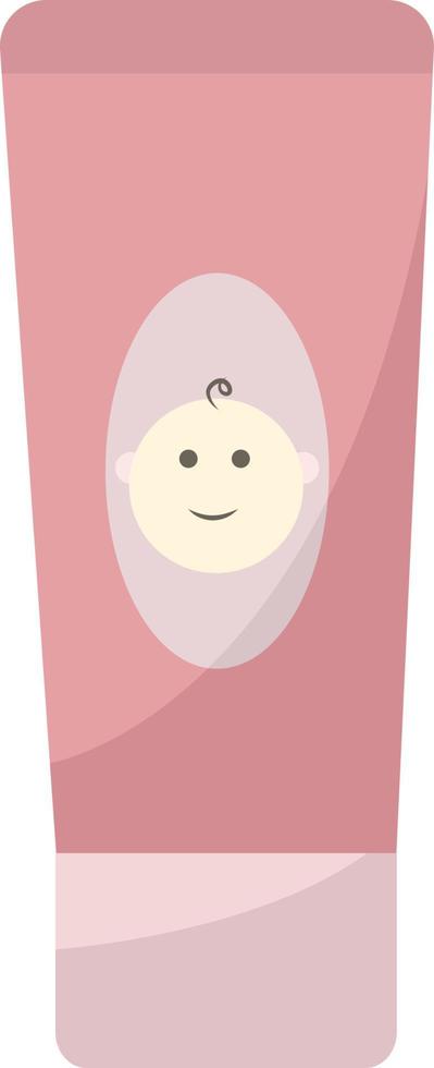 Baby cream, illustration, vector on white background