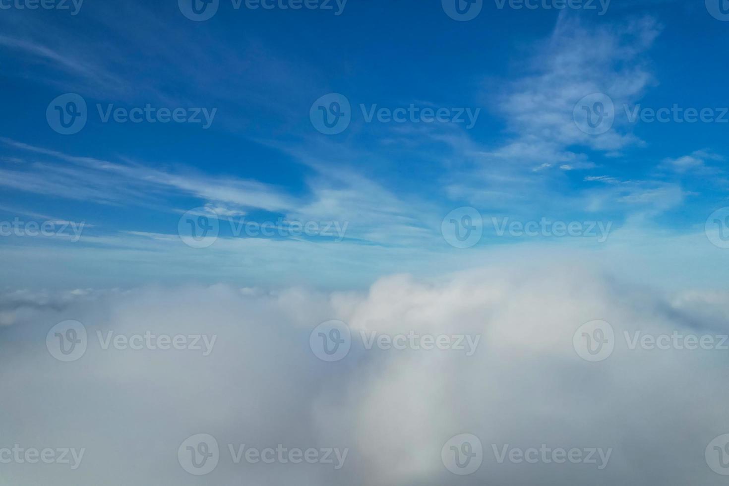 Gorgeous View of Clouds over British City photo