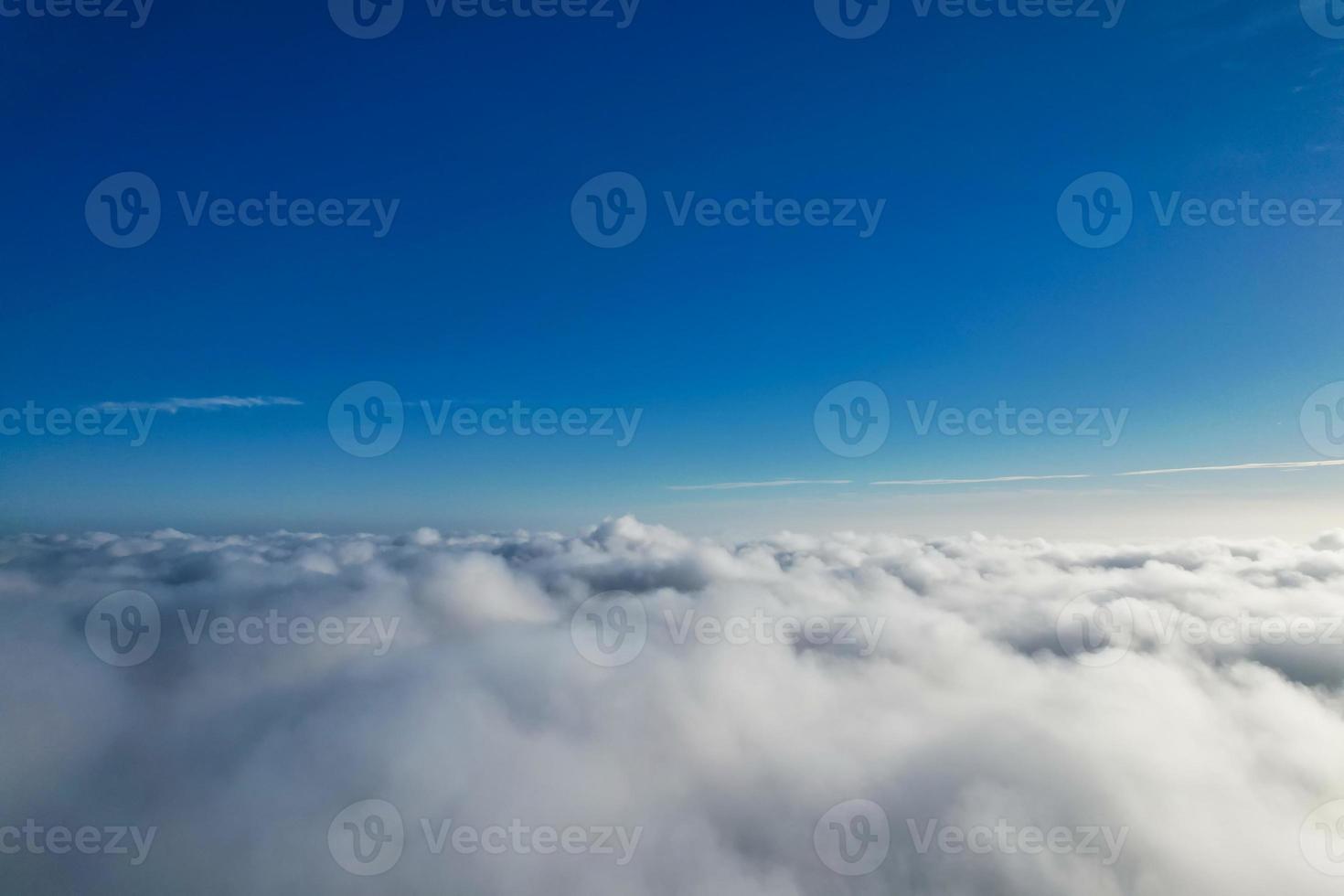 Gorgeous View of Clouds over British City photo
