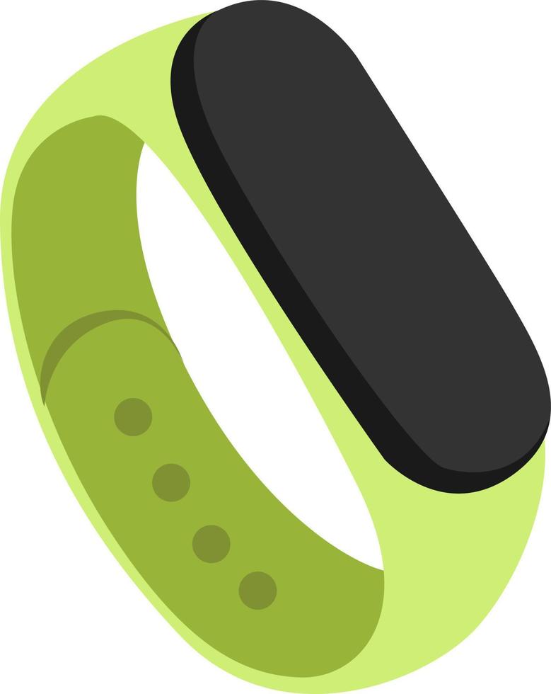 Digital watch, illustration, vector on white background.