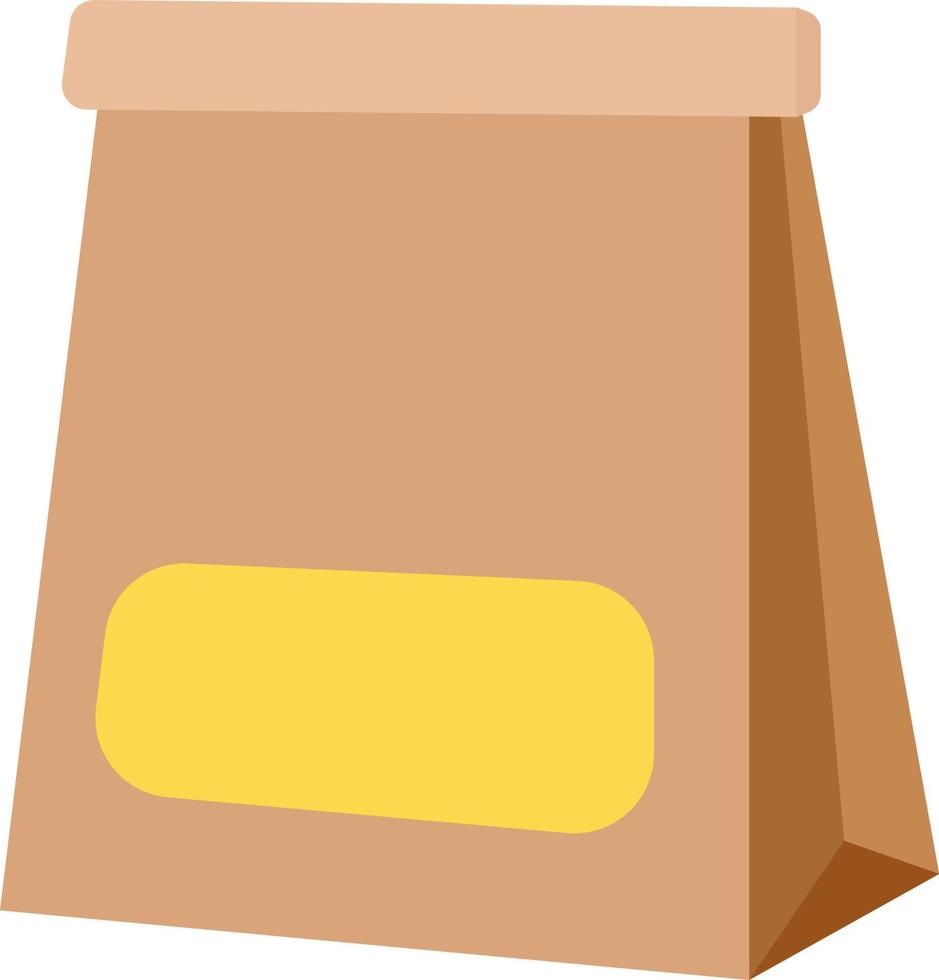 Paper pocket, illustration, vector on white background.