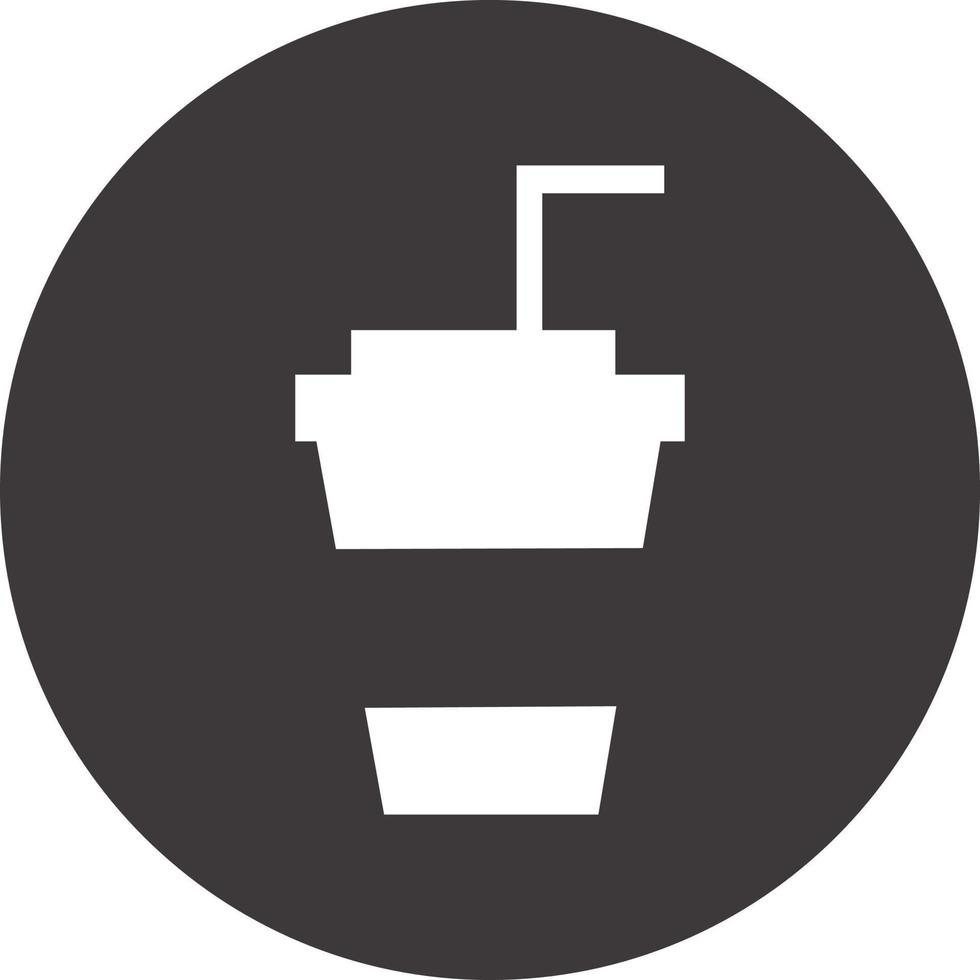 café en un vaso de plástico, ilustración de icono, vector sobre fondo blanco