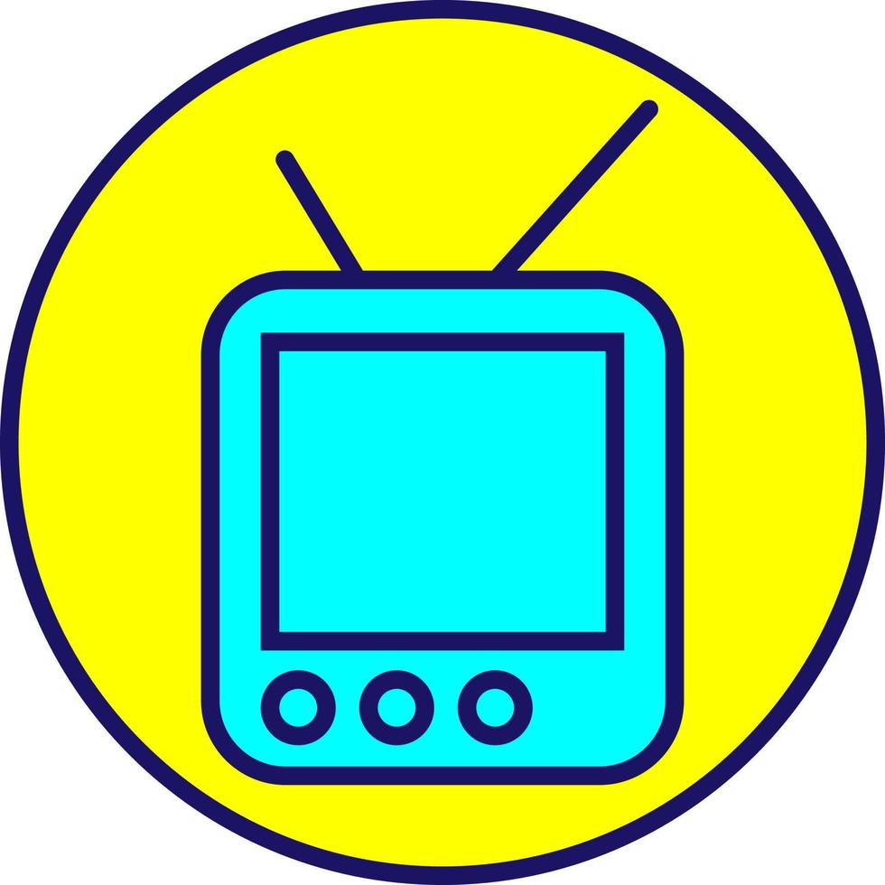 Media television, illustration, vector on a white background.