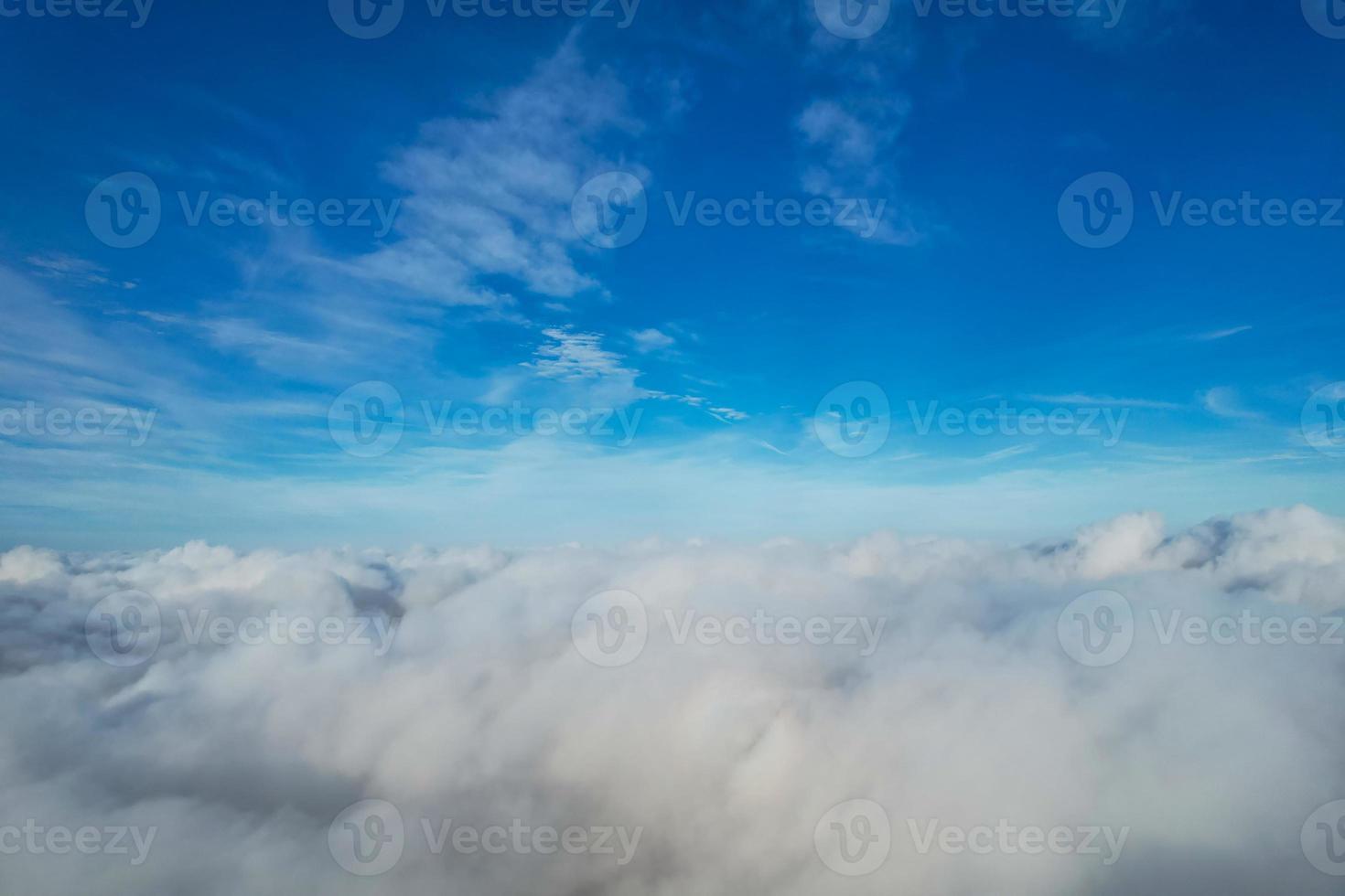 Gorgeous View of Clouds over British City photo