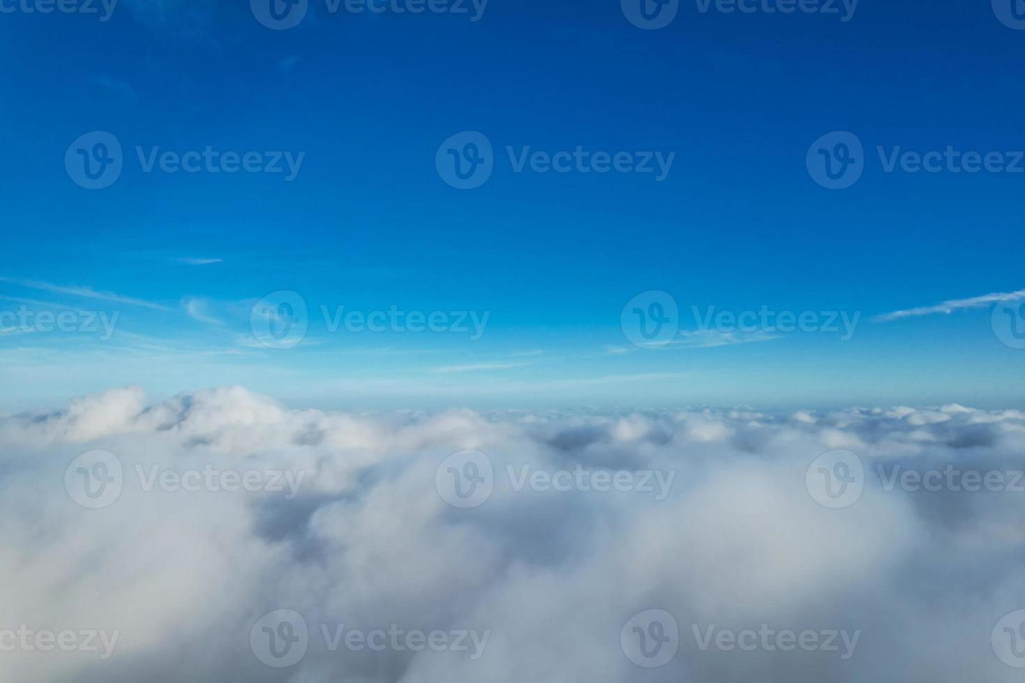 Gorgeous View of Clouds over British City photo