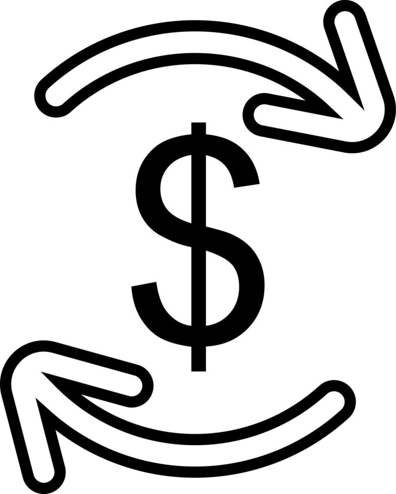 Business and marketing currency, illustration, vector on a white background.