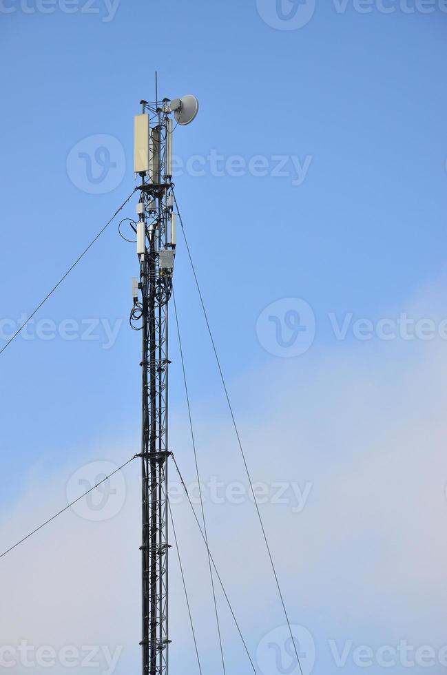 Telecommunications tower for the transmission of radio waves photo