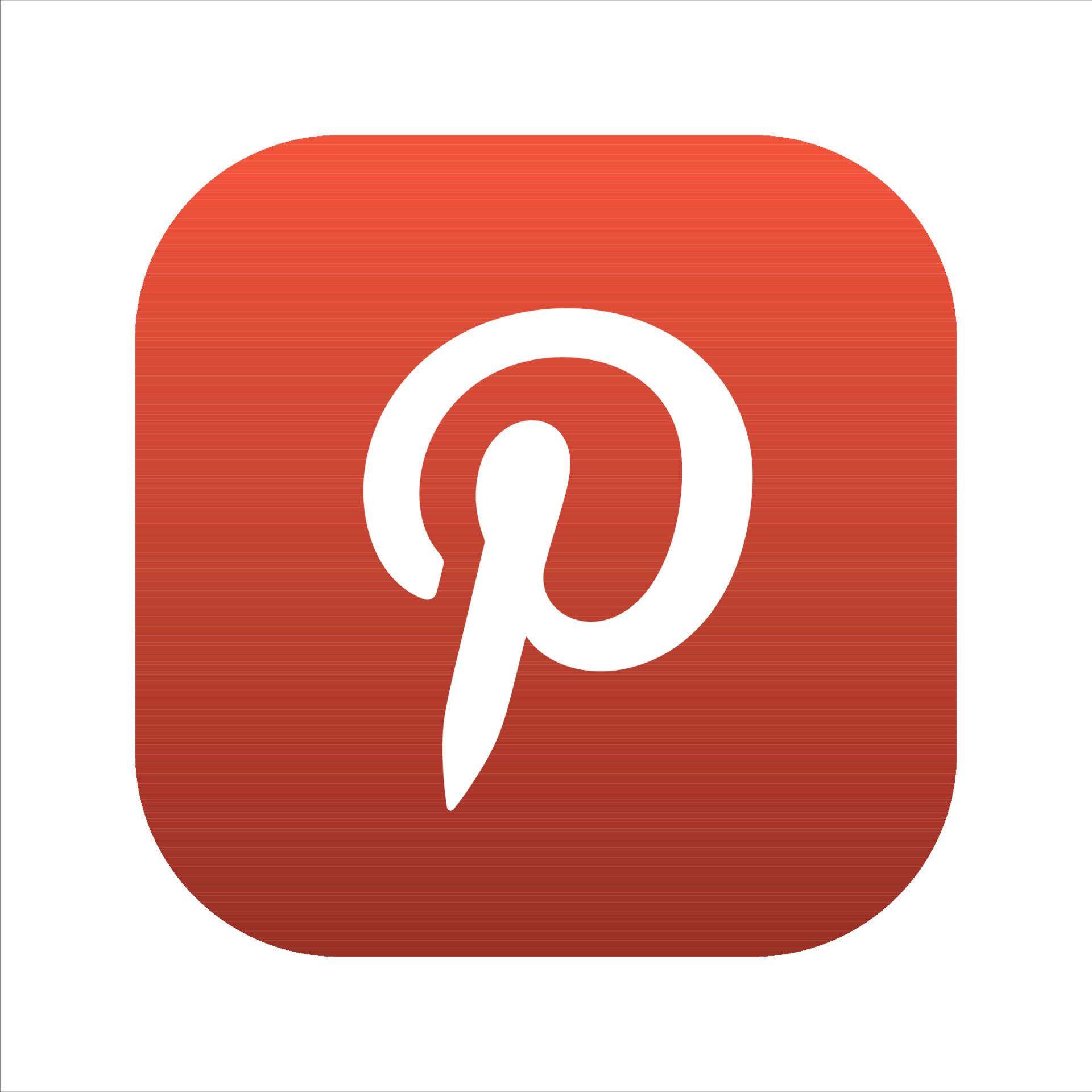 Pinterest Icon, iOS Pinterest Social Media Logo On White Background, Free  Vector 13901771 Vector Art at Vecteezy