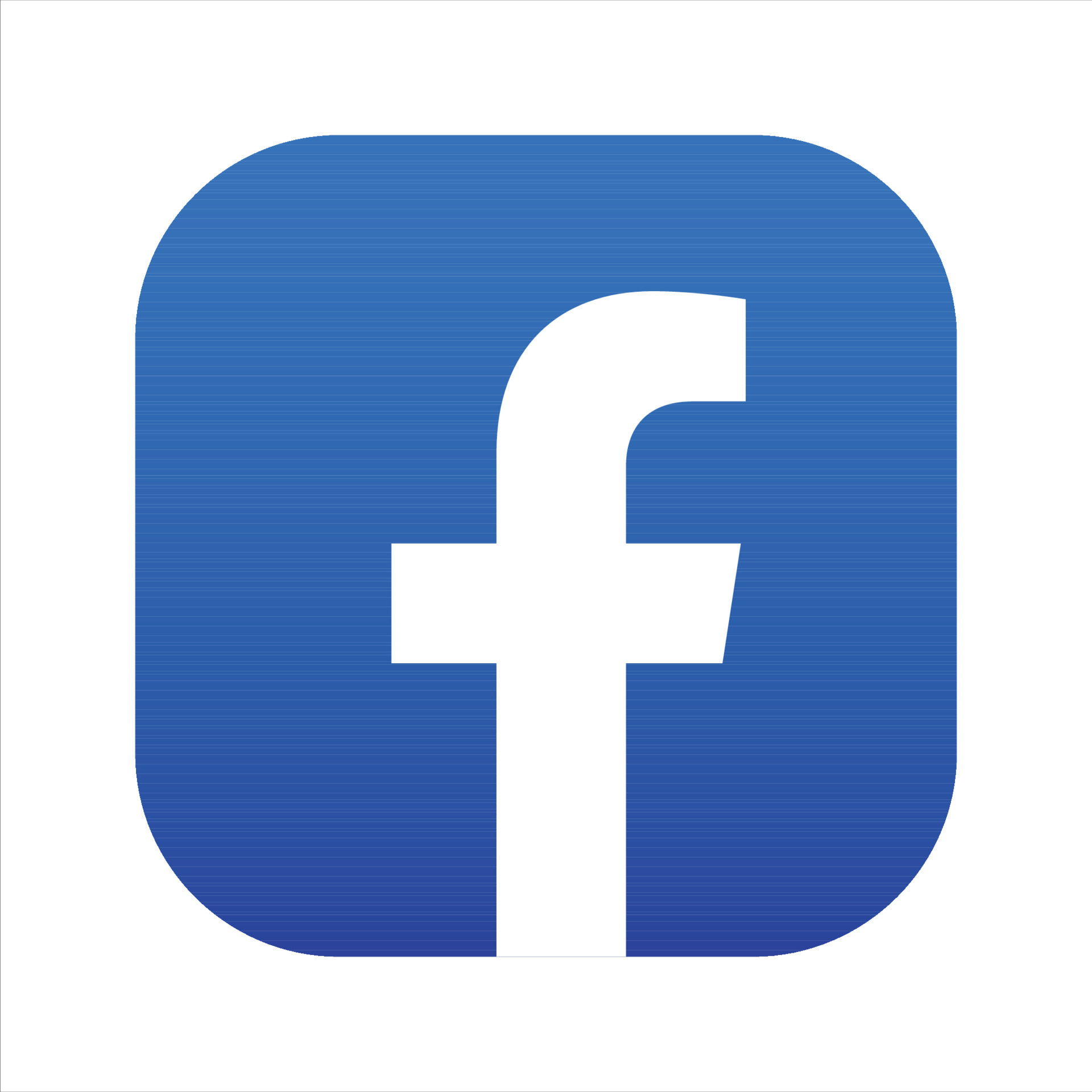 Facebook Icon, iOS Facebook Social Media Logo On White Background ...