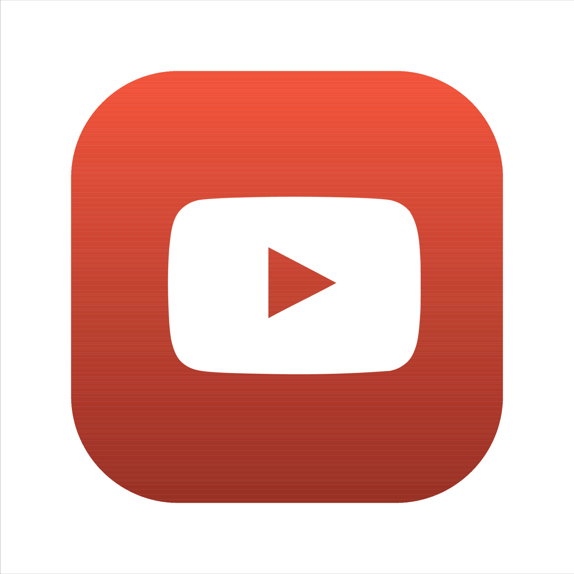 YouTube Icon, iOS YouTube Social Media Logo On White Background, Free ...