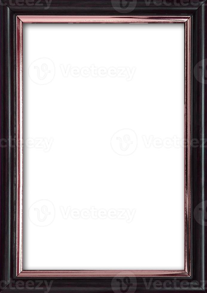 Empty picture frame with a free place inside, isolated on white photo