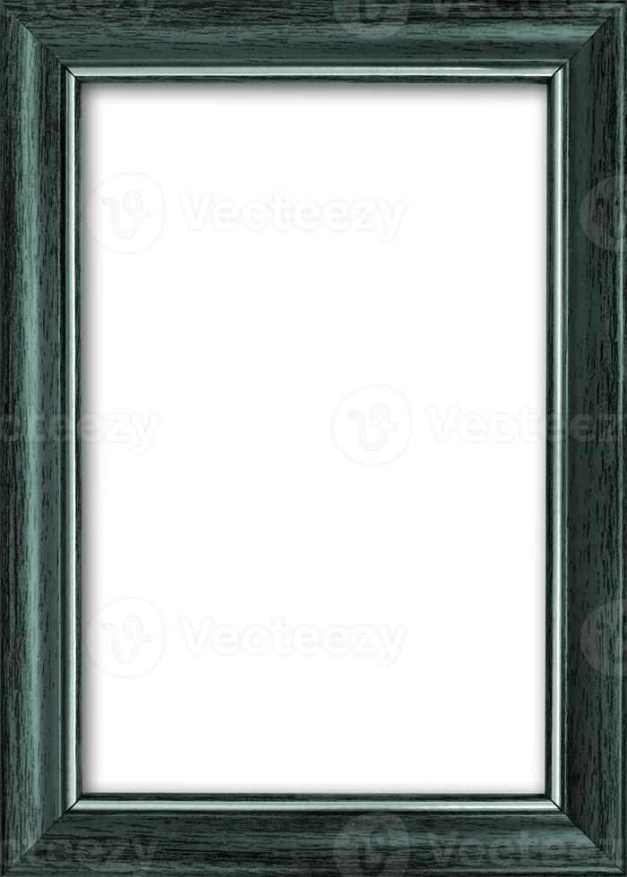 Empty picture frame with a free place inside, isolated on white photo