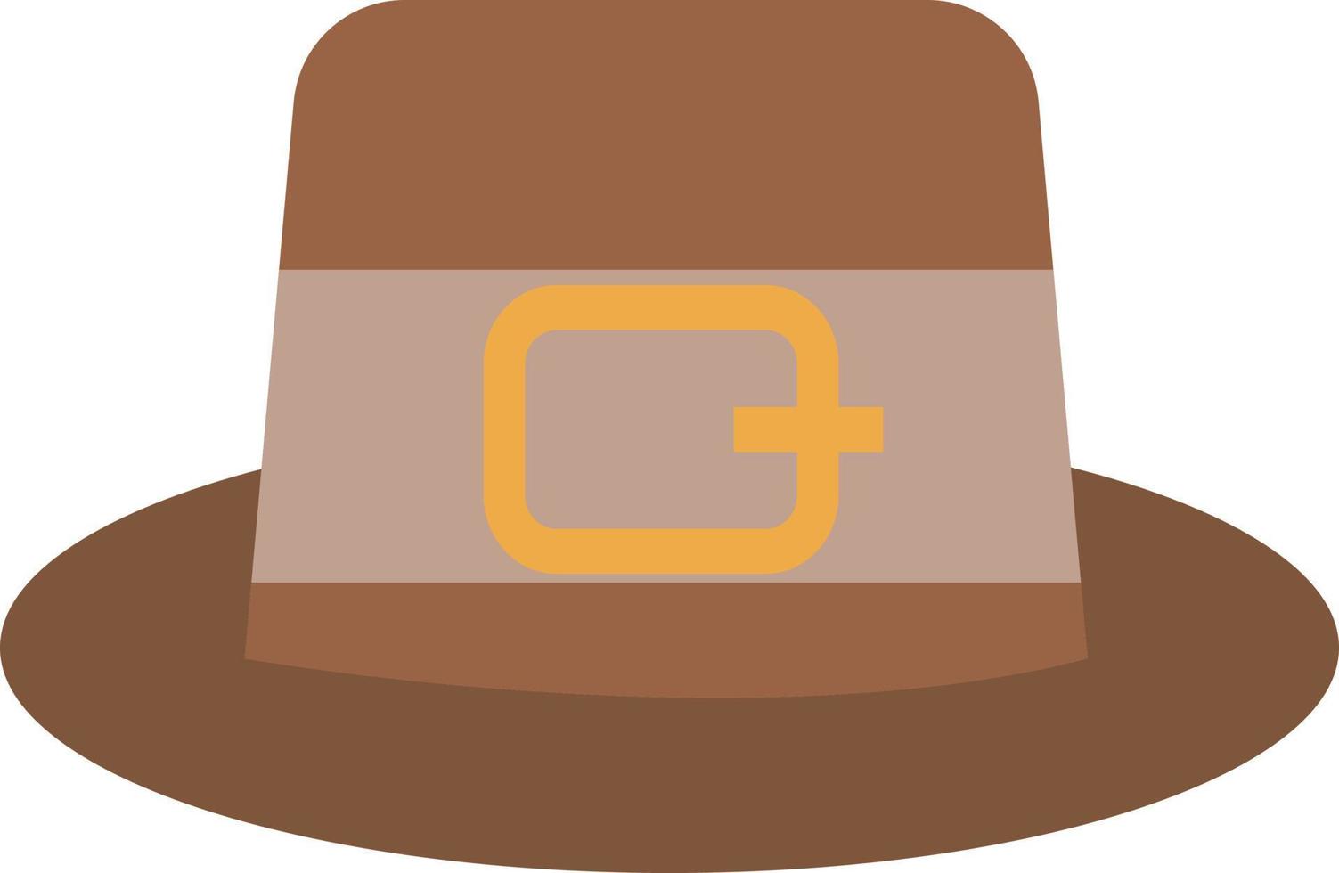 Country hat, illustration, vector on white background.