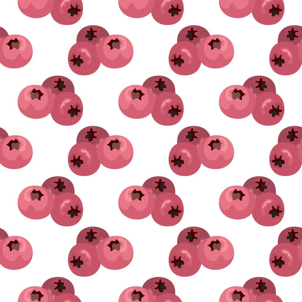 Small pinkberry ,seamless pattern on white background. vector
