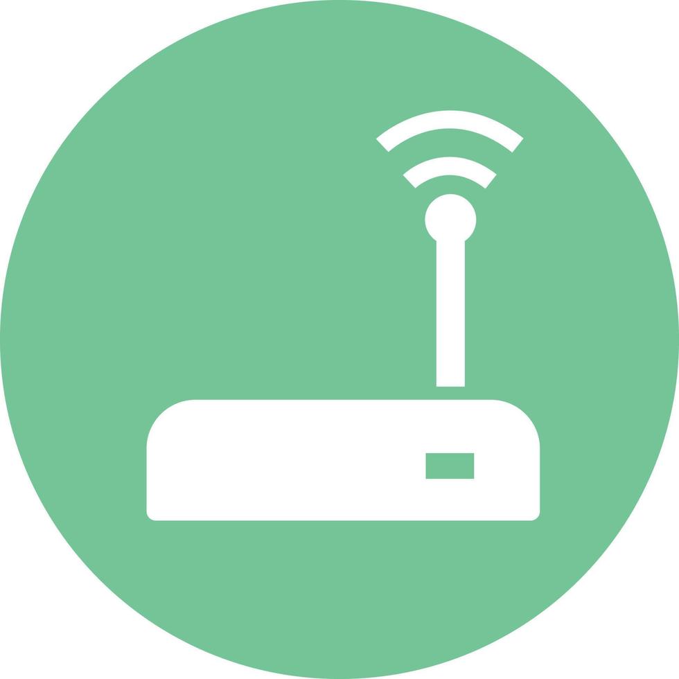 Wifi router, illustration, vector on white background.